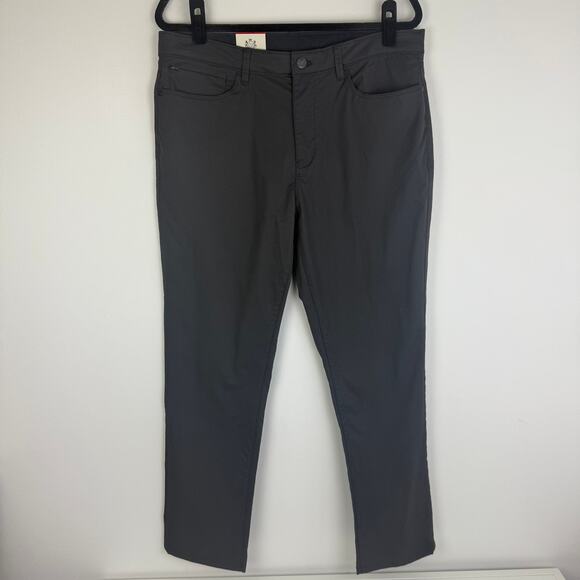 NWT English Laundry Mens Midway Tech Stretch Straight Leg Grey Pants 34 x 30 - Picture 1 of 10